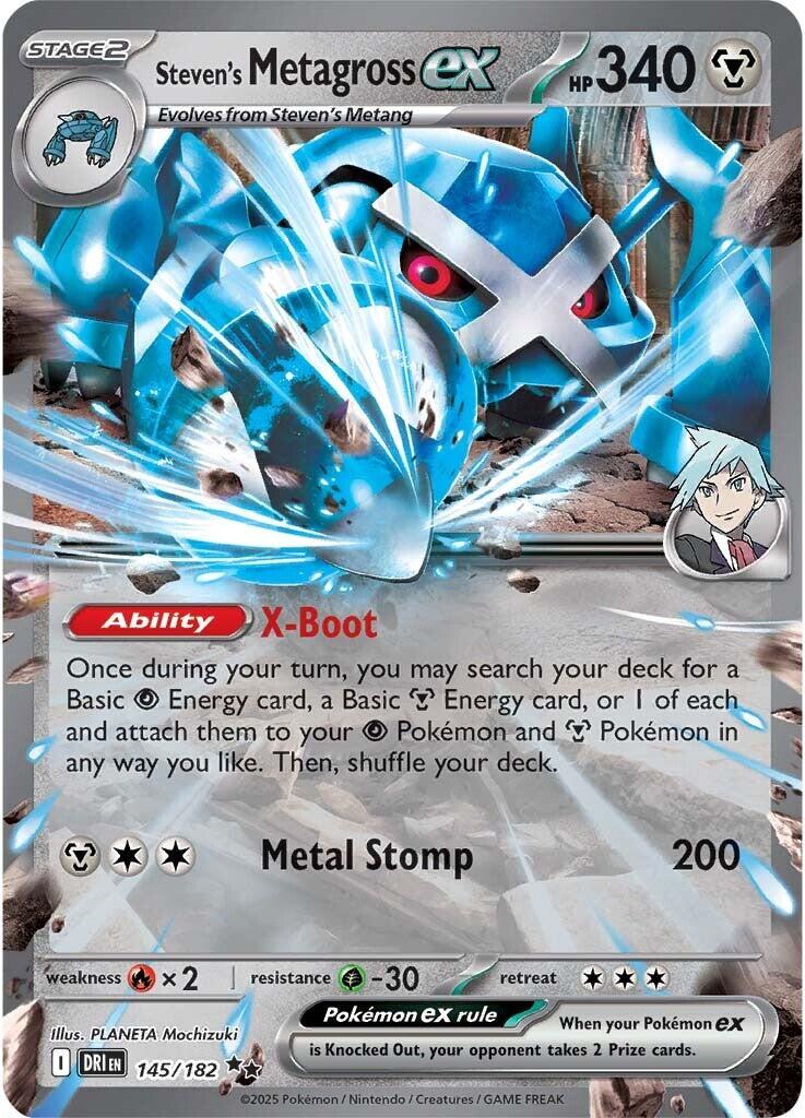 Steven's Metagross ex (145/182) [Scarlet & Violet: Destined Rivals]