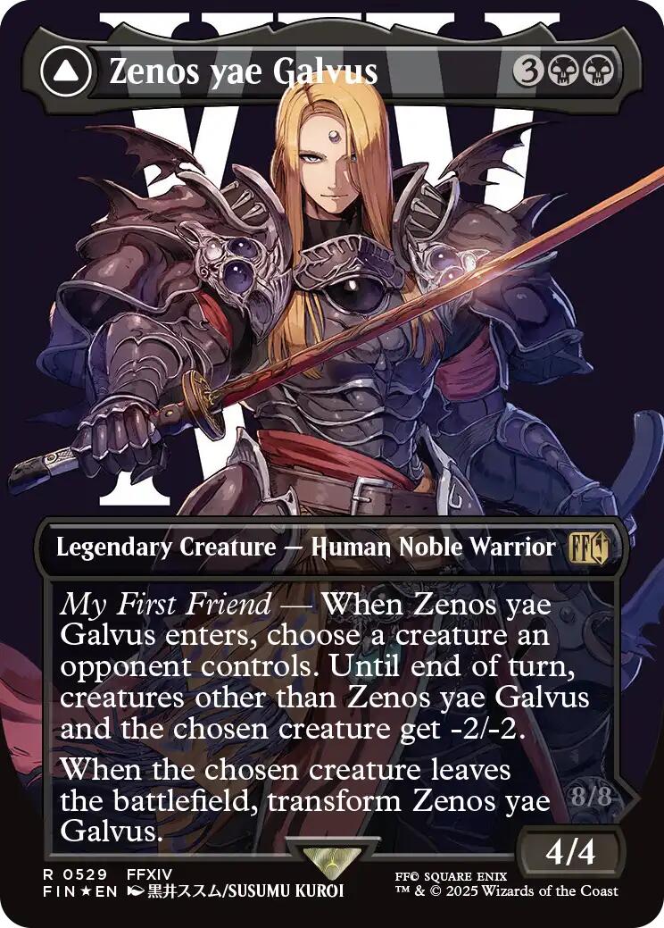 Zenos yae Galvus // Shinryu, Transcendent Rival (Borderless) (Surge Foil) [FINAL FANTASY]