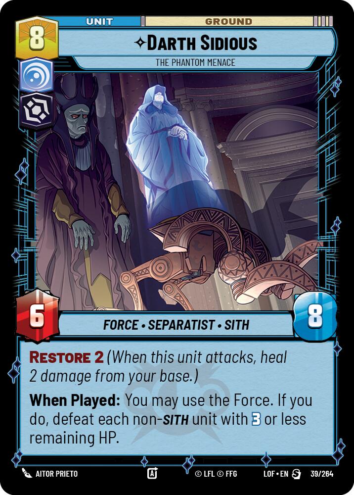Darth Sidious - The Phantom Menace (39/264) (39/264) [Legends of the Force]