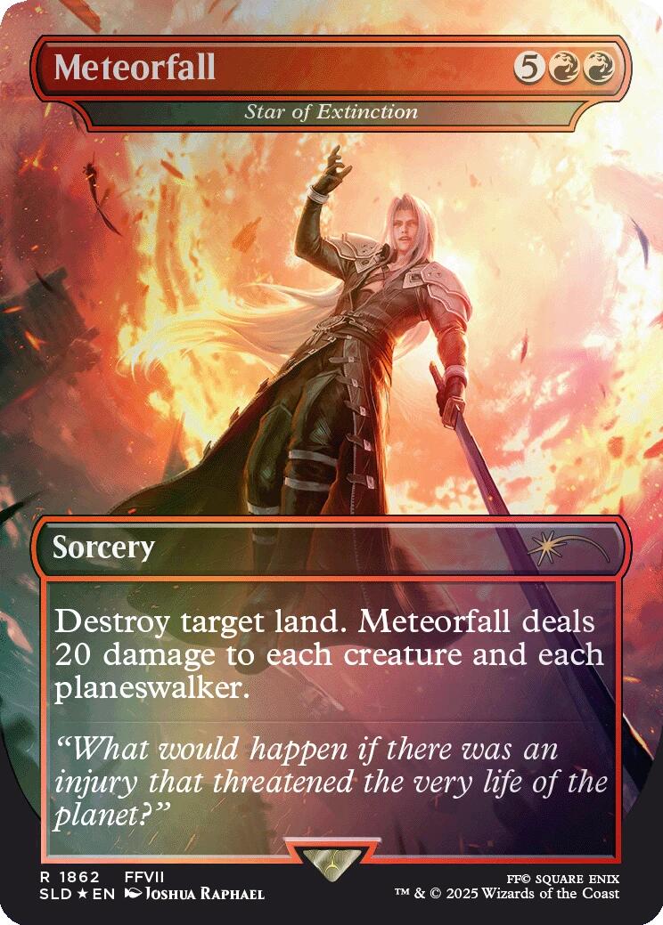 Meteorfall - Star of Extinction (Rainbow Foil) [Secret Lair Drop Series]
