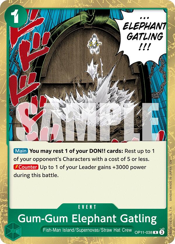 Gum-Gum Elephant Gatling [A Fist of Divine Speed]