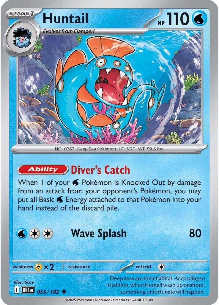 Huntail (055/182) [Scarlet & Violet: Destined Rivals]