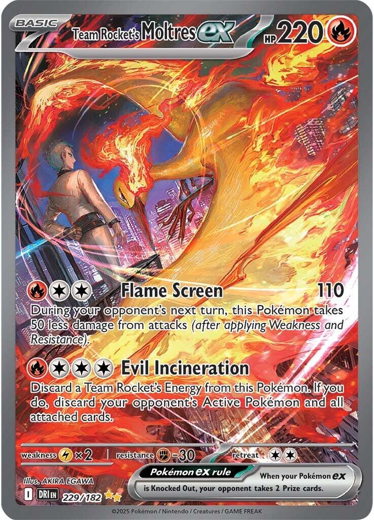 Team Rocket's Moltres ex (229/182) [Scarlet & Violet: Destined Rivals]