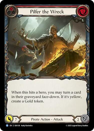 Pilfer the Wreck (Red) [SEA138] (High Seas)  Rainbow Foil