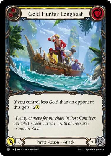 Gold Hunter Longboat [SEA163] (High Seas)  Rainbow Foil