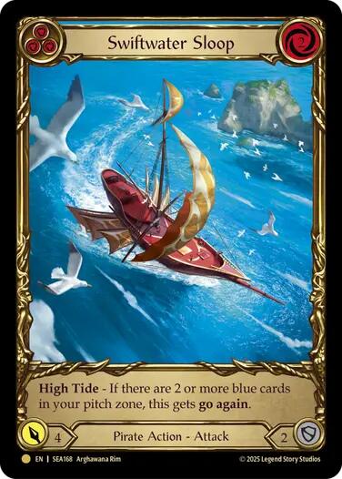 Swiftwater Sloop (Blue) (Treasure) [SEA168] (High Seas)  Cold Foil