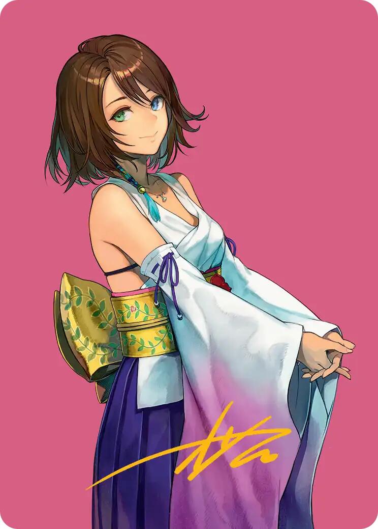 Yuna, Hope of Spira Art Card (Gold-Stamped Signature) [FINAL FANTASY Art Series]