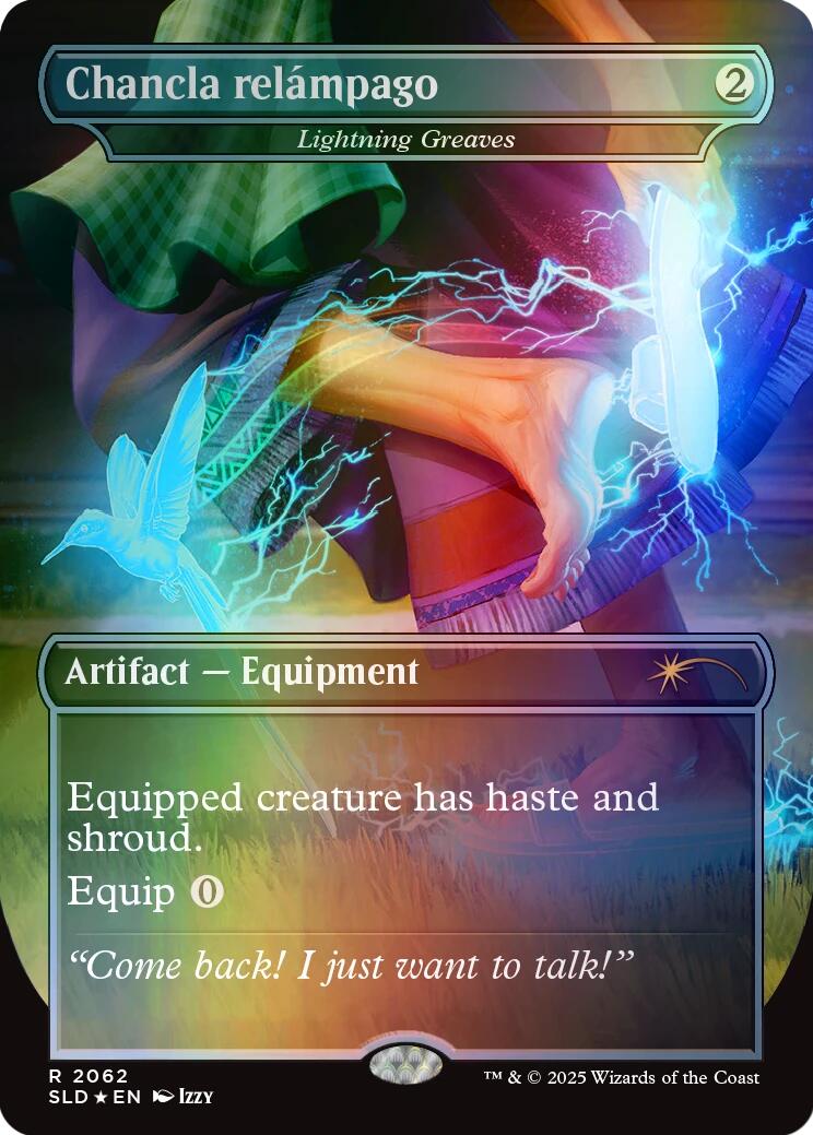 Chancla relampago - Lightning Greaves (Rainbow Foil) [Secret Lair Drop Series]