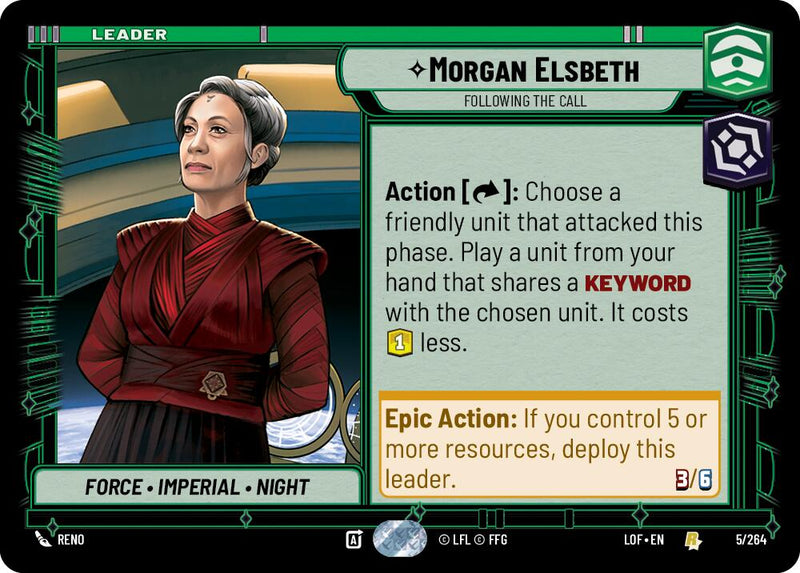 Morgan Elsbeth - Following the Call (005/264) (005/264) [Legends of the Force]
