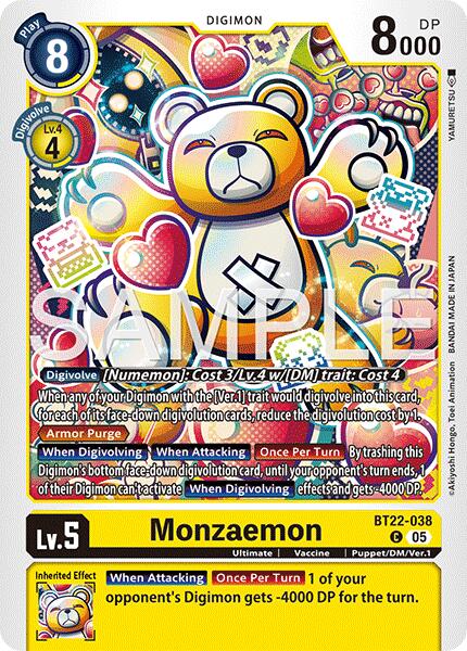 Monzaemon [BT22-038] [Cyber Eden]