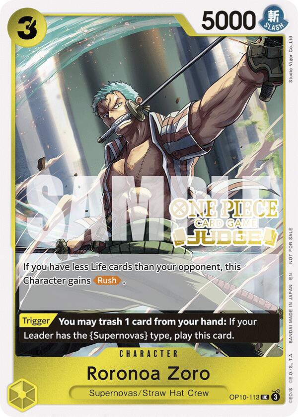 Roronoa Zoro (Judge Pack Vol. 6) [One Piece Promotion Cards]
