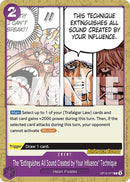 The "Extinguishes All Sound Created by Your Influence" Technique [Legacy of the Master Release Event Cards]