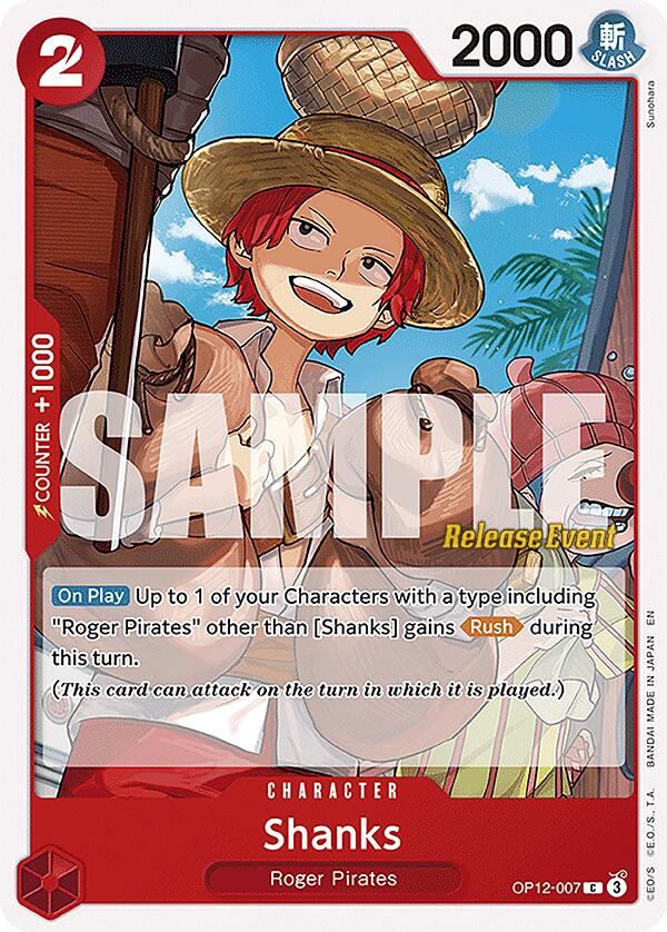 Shanks [Legacy of the Master Release Event Cards]