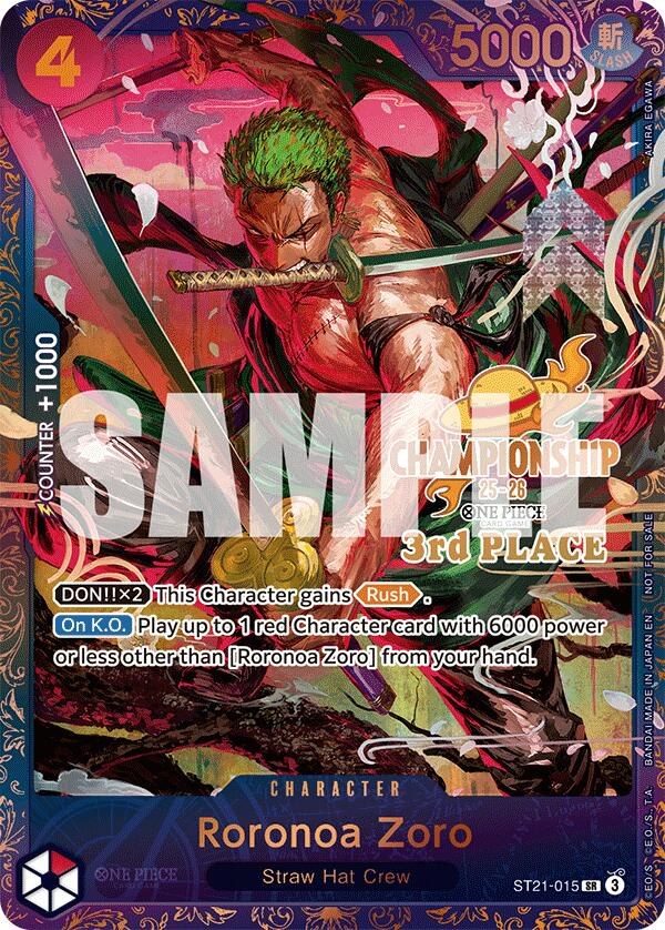 Roronoa Zoro (CS 25-26 3rd Place) [One Piece Promotion Cards]
