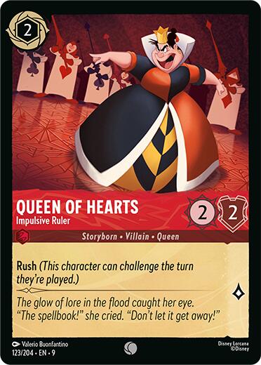 Queen of Hearts - Impulsive Ruler (123/204) [Fabled]