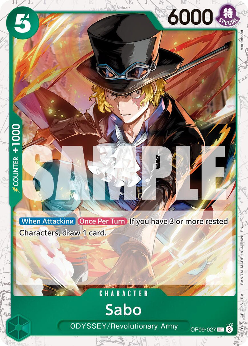 Sabo (OP09-027) (Pirate Foil) [Premium Booster -The Best- Vol. 2]