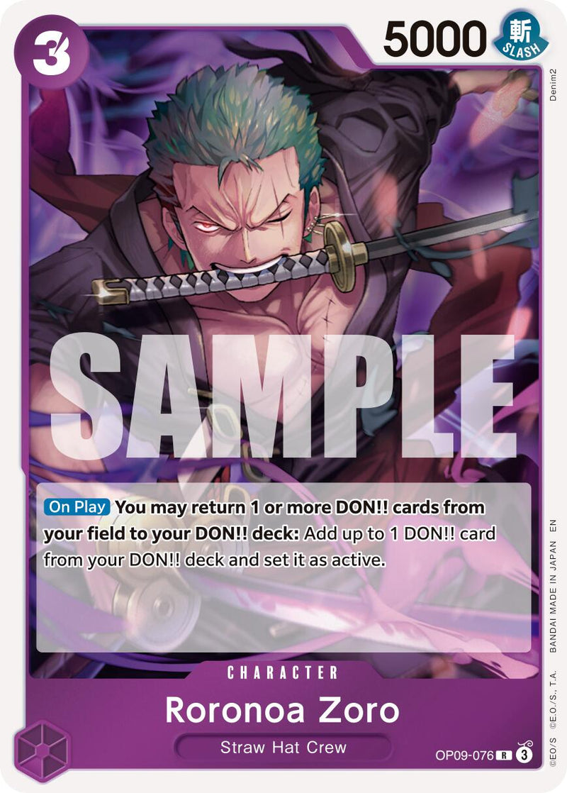 Roronoa Zoro (OP09-076) [Premium Booster -The Best- Vol. 2]