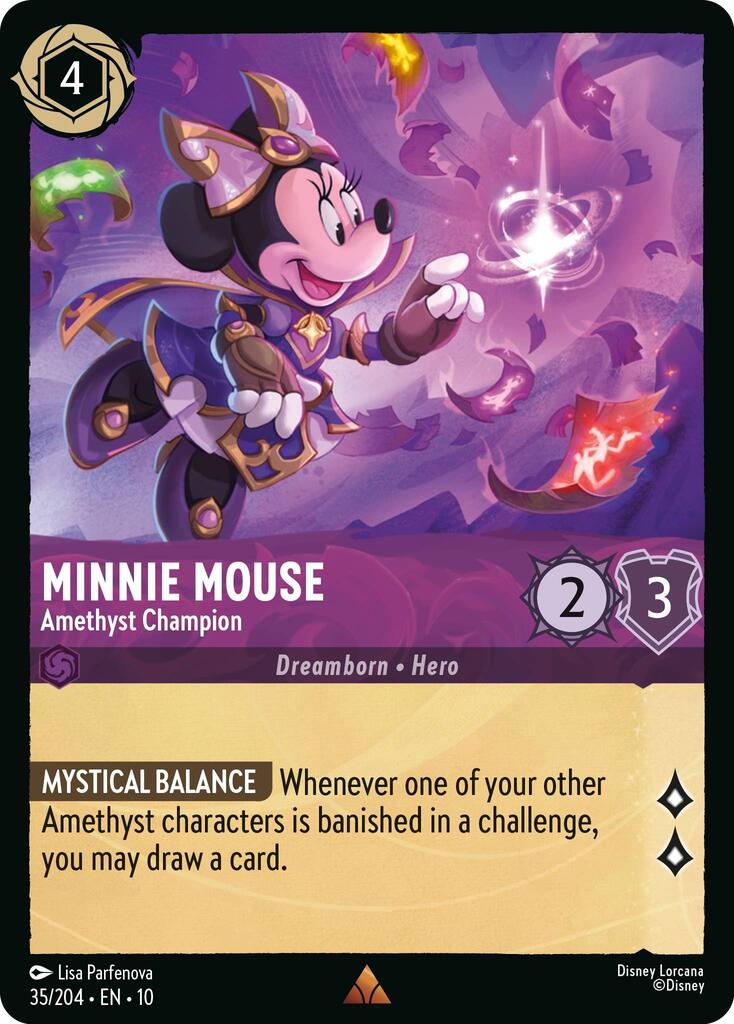 Minnie Mouse - Amethyst Champion (35/204) [Whispers in the Well]