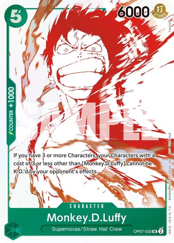 Monkey.D.Luffy (OP07-033) (3rd Anniversary Treasure Campaign Pack) [One Piece Promotion Cards]