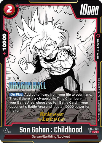 Son Gohan : Childhood (SB02-005) [Manga Booster 02 Release Event Cards]