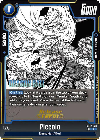 Piccolo (SB02-028) [Manga Booster 02 Release Event Cards]