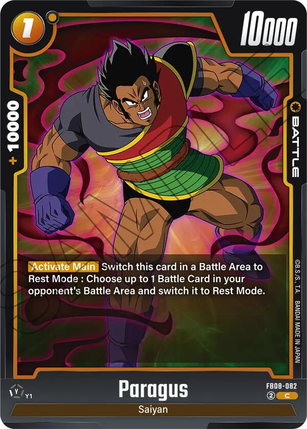 Paragus (FB08-082) [Saiyan's Pride]