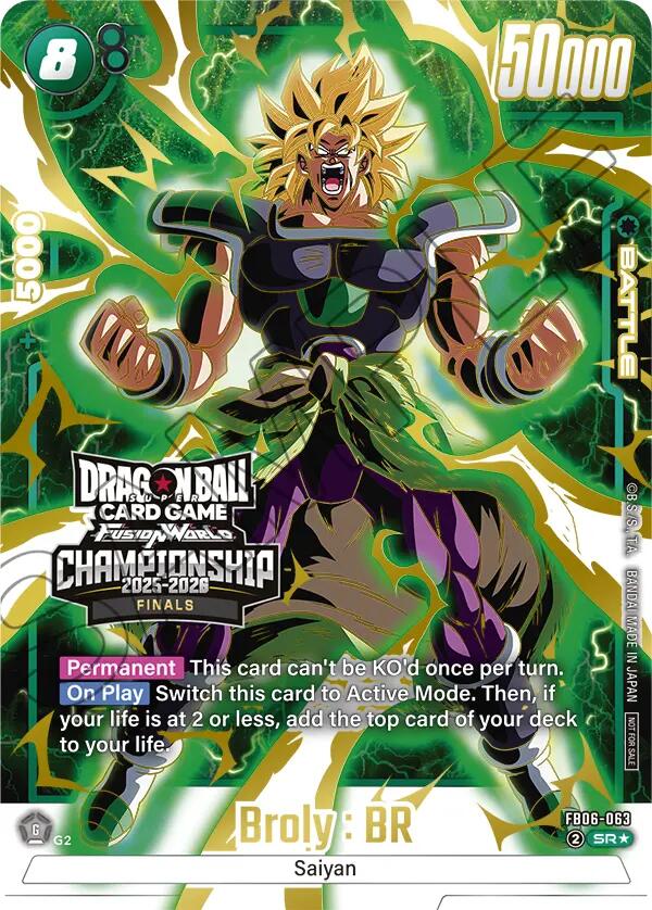 Broly : BR (FB06-063) (Championship 2025-2026 Finals) [Fusion World Tournament Cards]