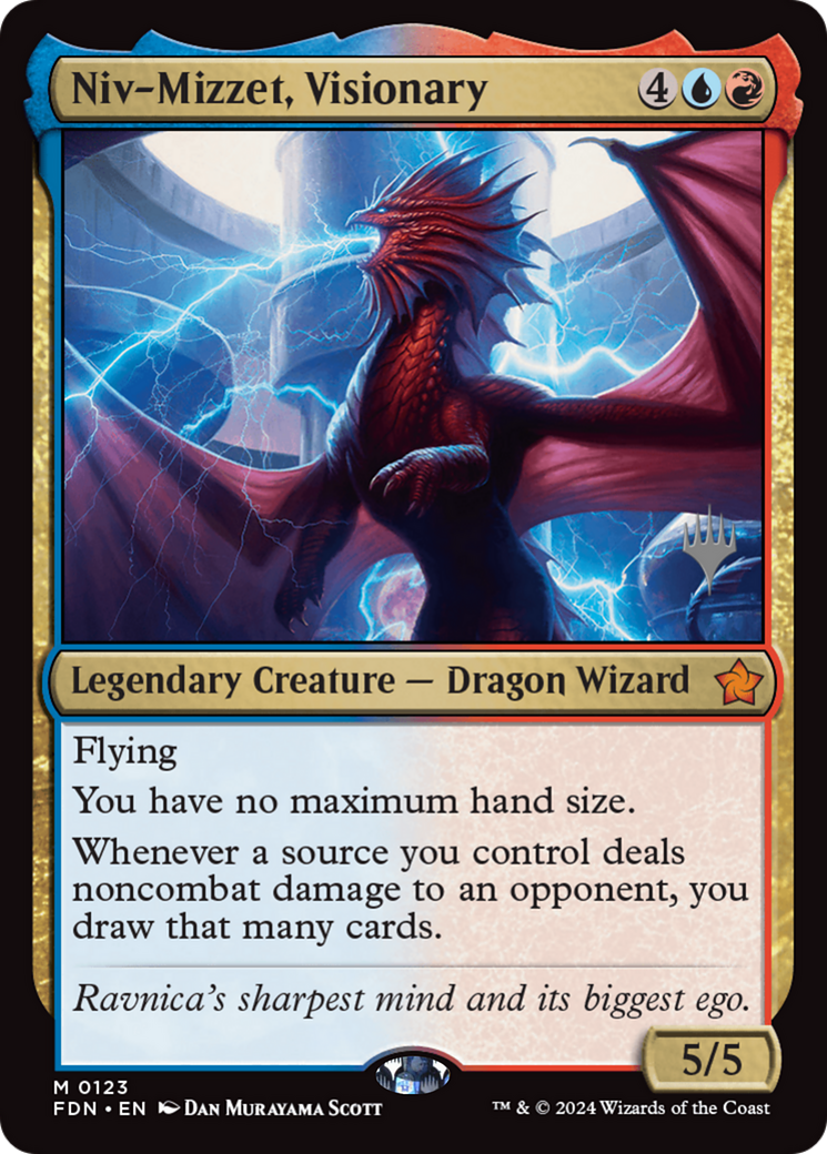 Niv-Mizzet, Visionary (Promo Pack) [Foundations Promos]