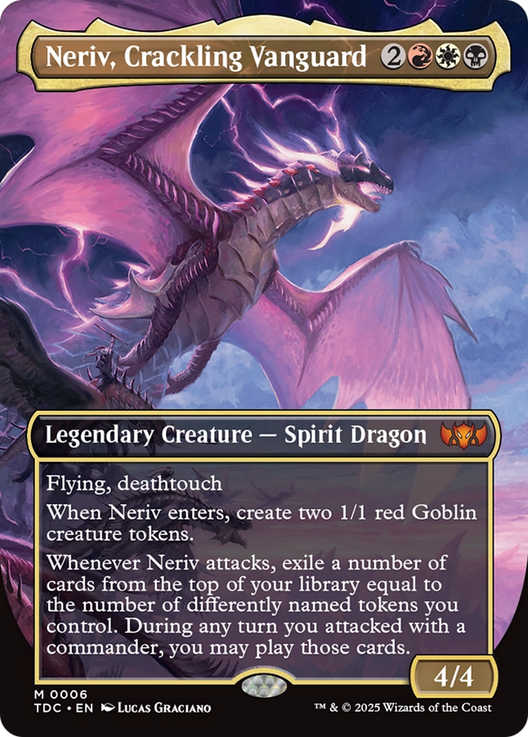 Neriv, Crackling Vanguard (Borderless) [Tarkir: Dragonstorm Commander]
