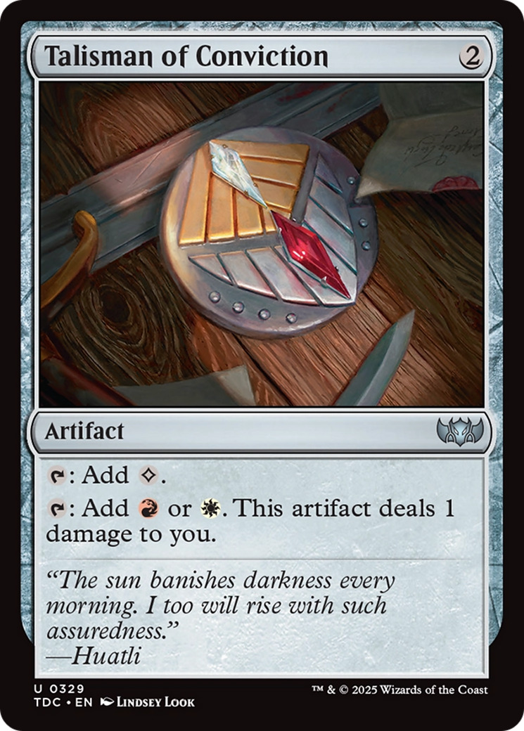 Talisman of Conviction [Tarkir: Dragonstorm Commander]