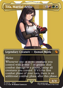 Tifa, Martial Artist (Borderless) (Surge Foil) [FINAL FANTASY Commander]